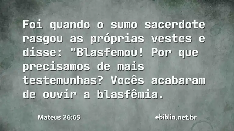 Mateus 26:65