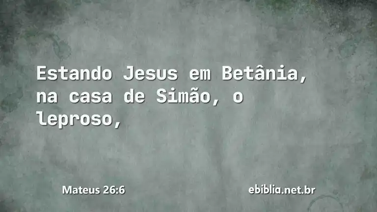 Mateus 26:6