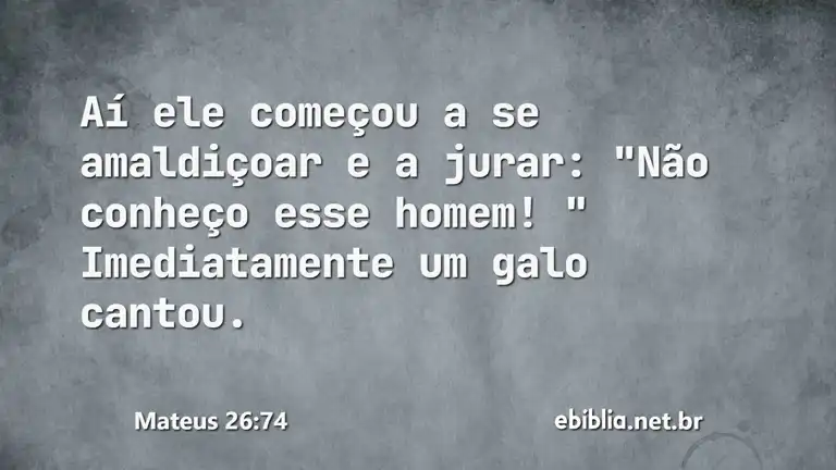 Mateus 26:74