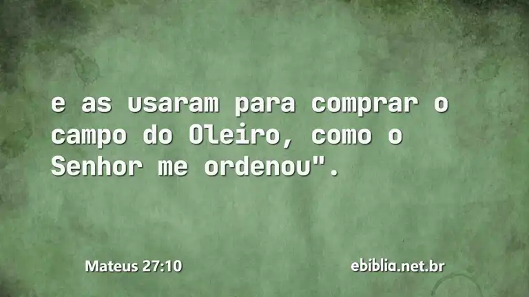 Mateus 27:10