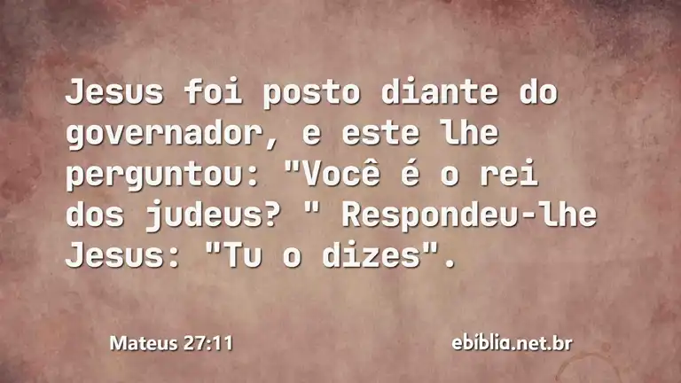 Mateus 27:11