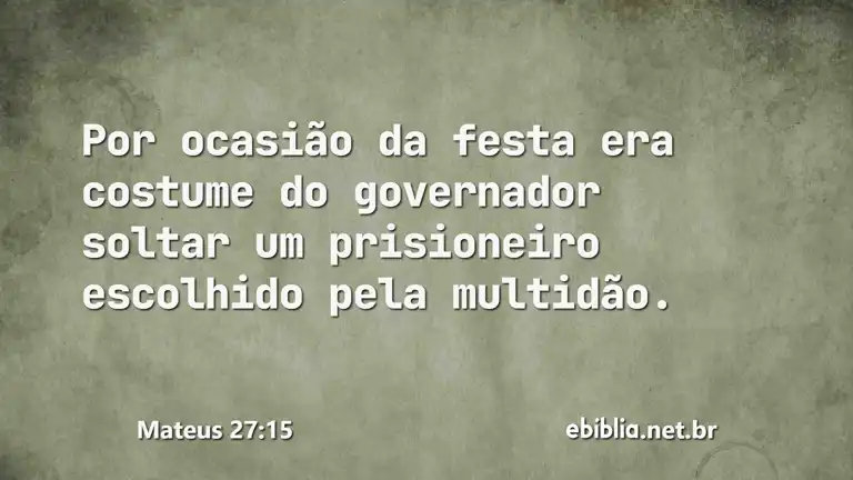 Mateus 27:15