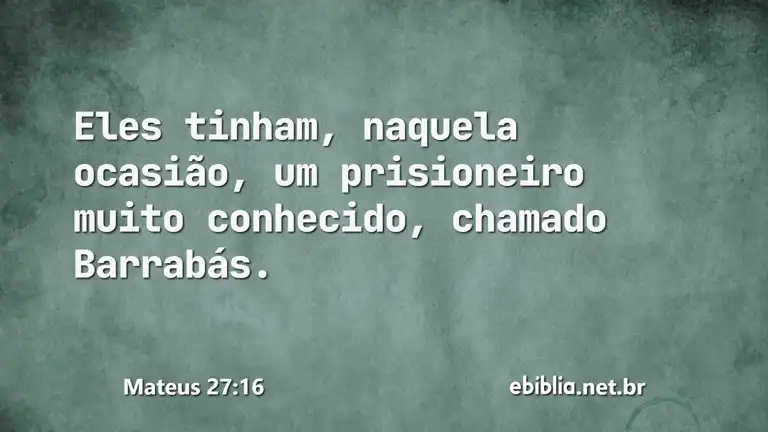 Mateus 27:16