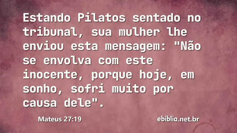 Mateus 27:19