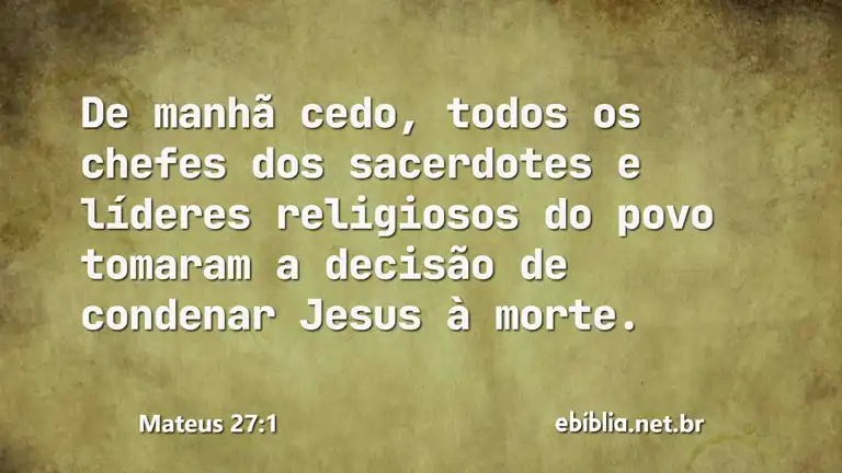 Mateus 27:1