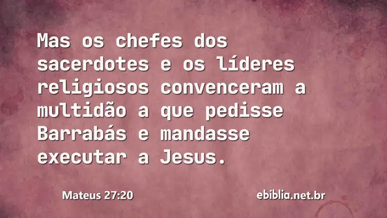 Mateus 27:20