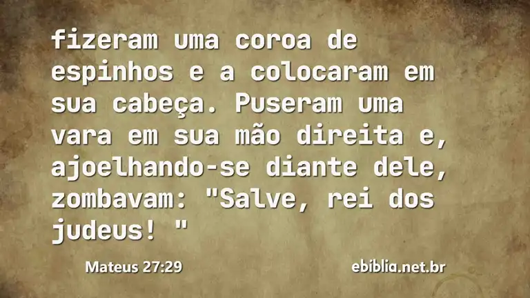 Mateus 27:29