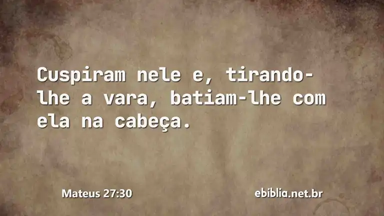 Mateus 27:30