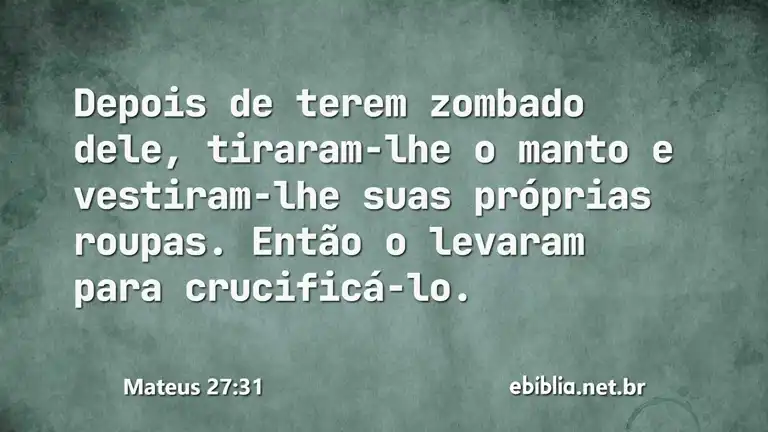 Mateus 27:31