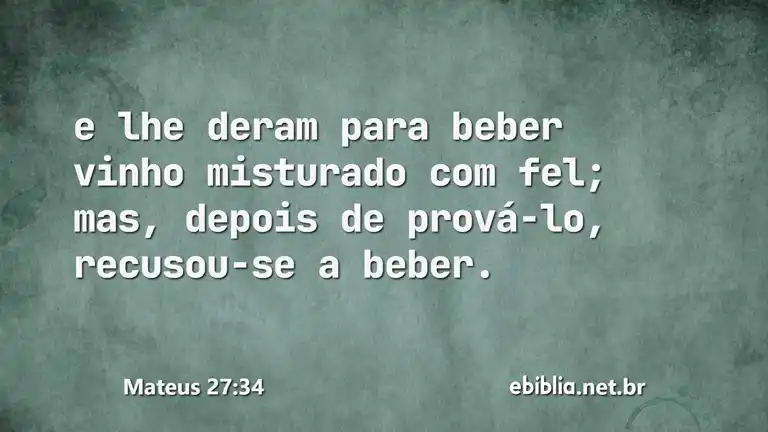 Mateus 27:34