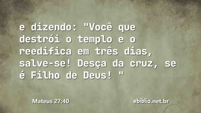 Mateus 27:40