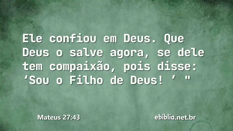 Mateus 27:43