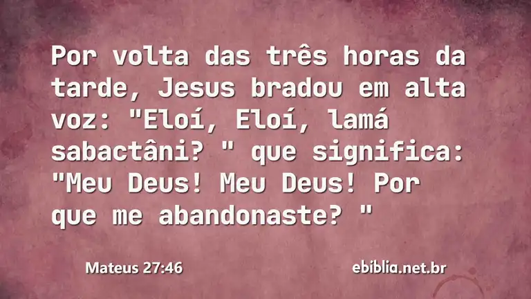 Mateus 27:46