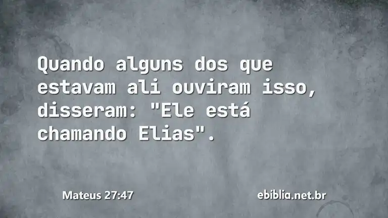 Mateus 27:47