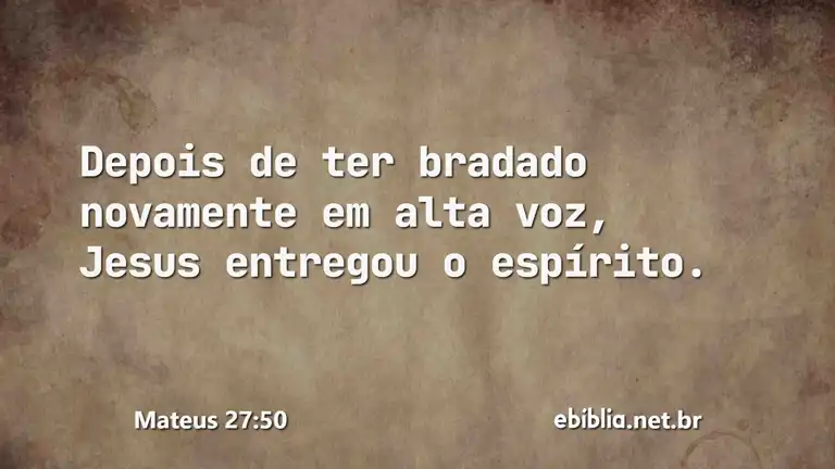 Mateus 27:50