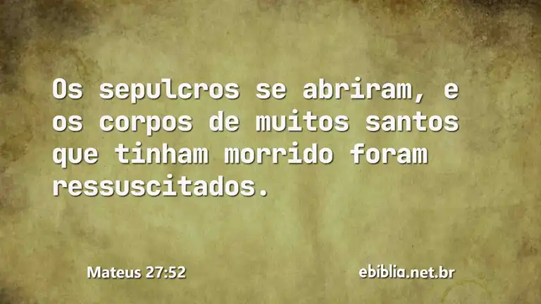 Mateus 27:52