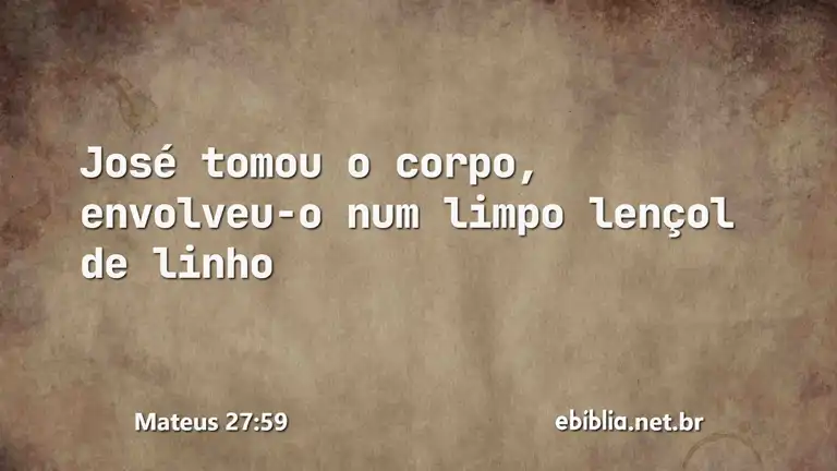 Mateus 27:59