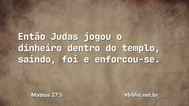 Mateus 27:5