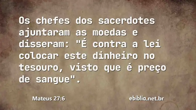 Mateus 27:6