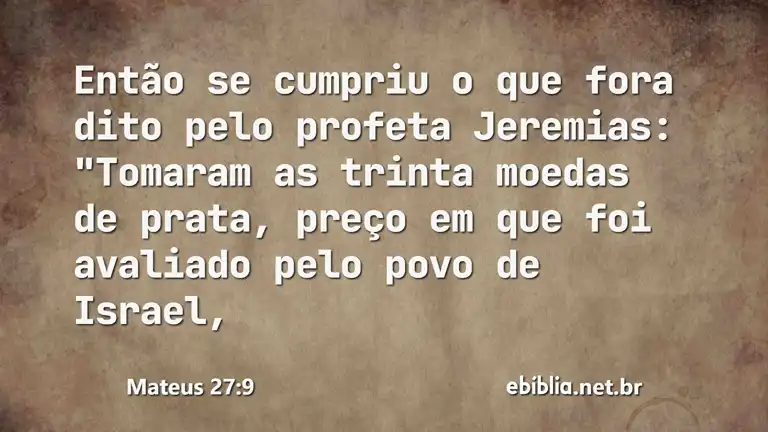 Mateus 27:9