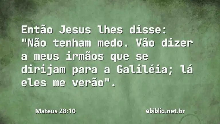 Mateus 28:10