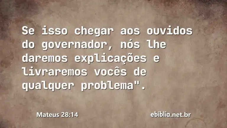 Mateus 28:14