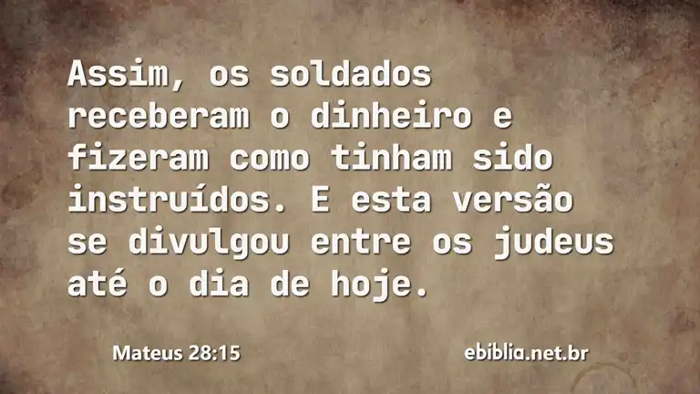 Mateus 28:15