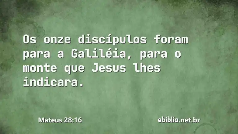 Mateus 28:16