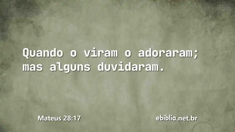 Mateus 28:17