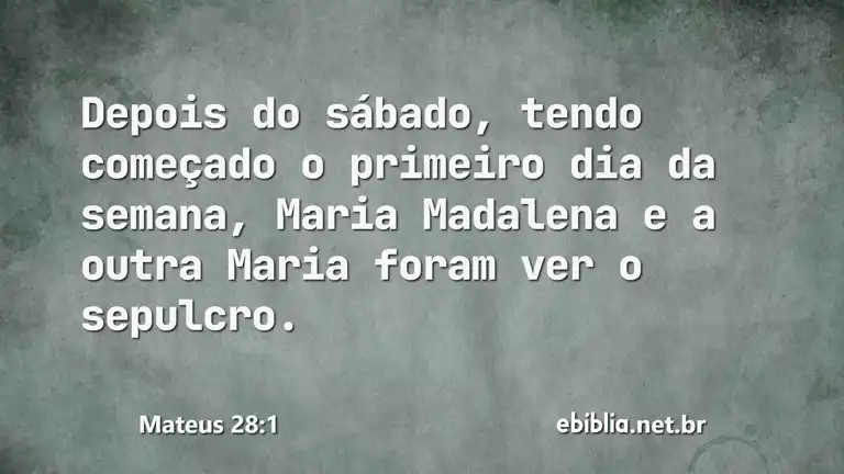 Mateus 28:1