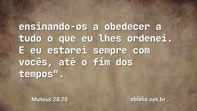 Mateus 28:20