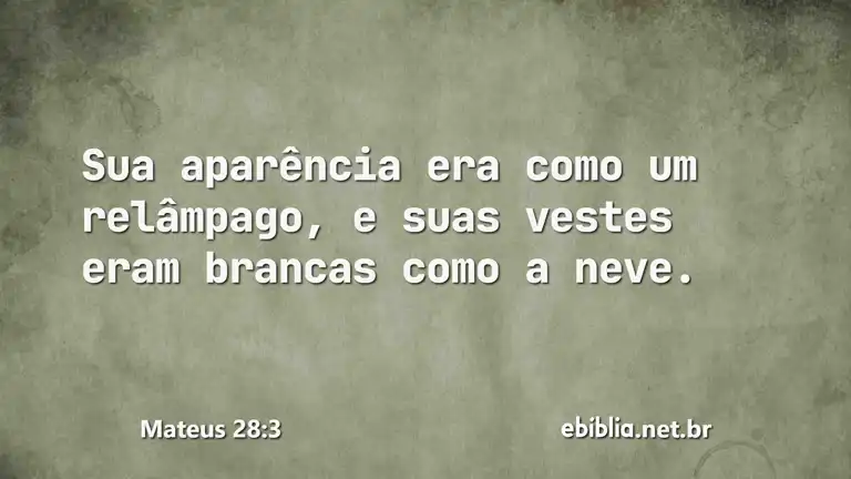 Mateus 28:3