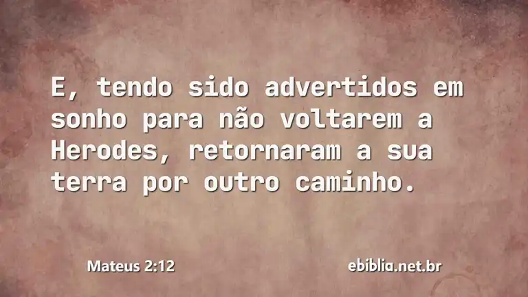 Mateus 2:12