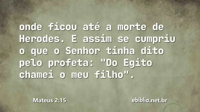 Mateus 2:15