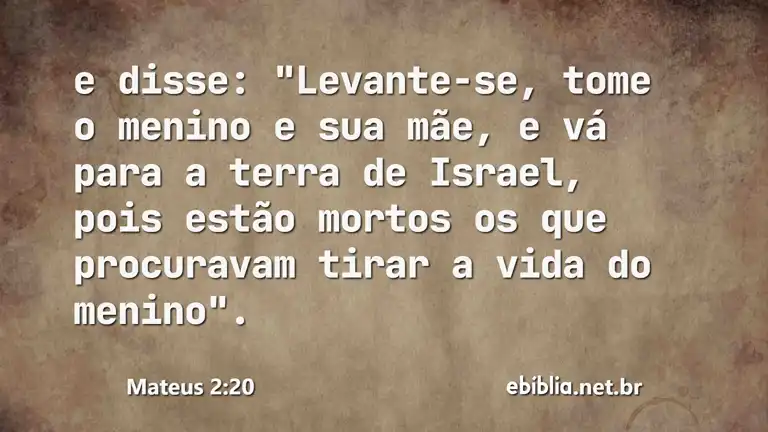 Mateus 2:20