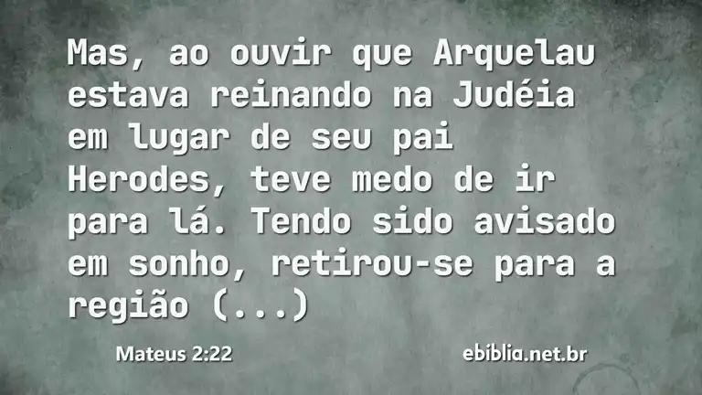 Mateus 2:22