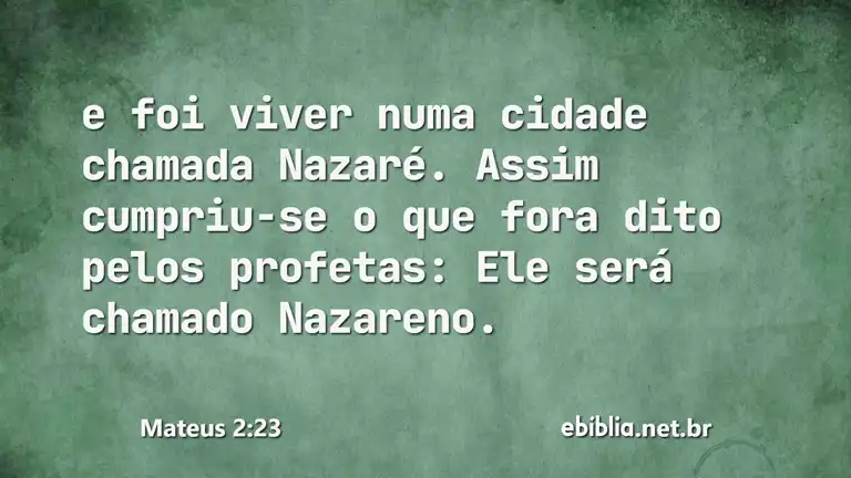 Mateus 2:23