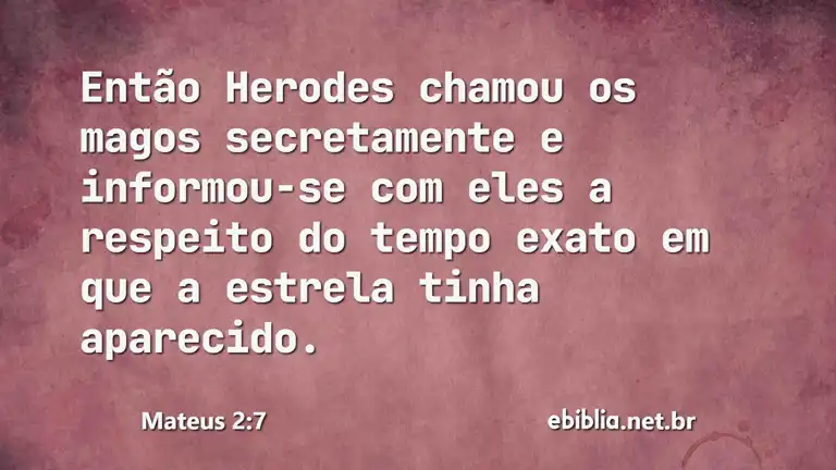 Mateus 2:7