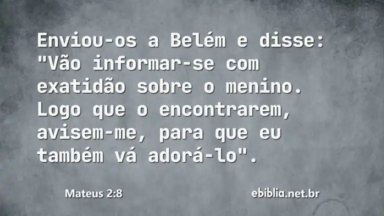 Mateus 2:8