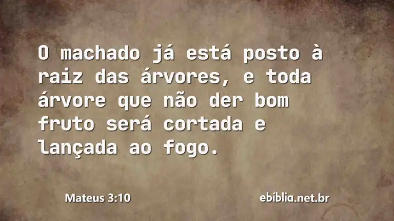 Mateus 3:10