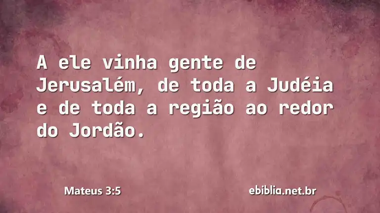 Mateus 3:5