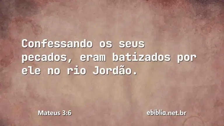 Mateus 3:6