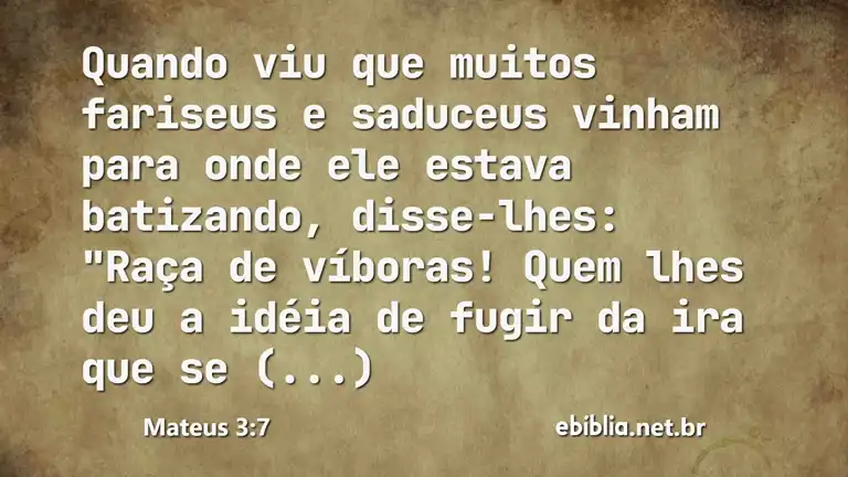 Mateus 3:7