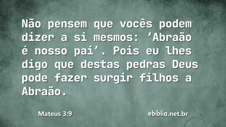 Mateus 3:9