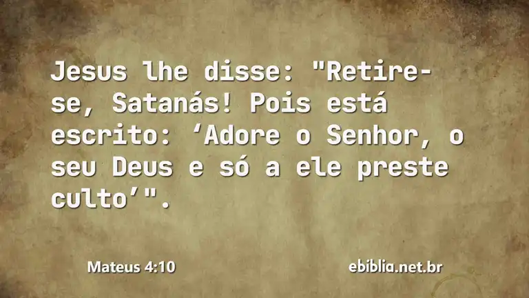 Mateus 4:10