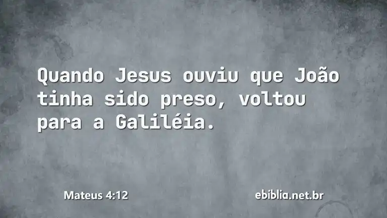 Mateus 4:12