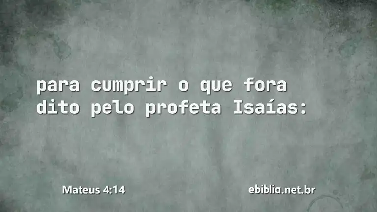 Mateus 4:14