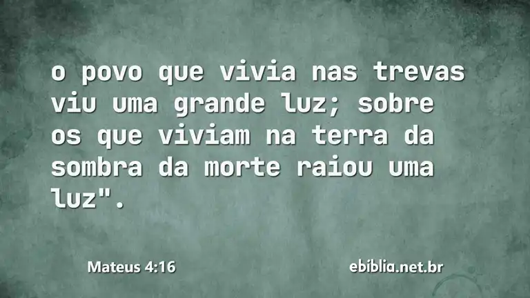 Mateus 4:16