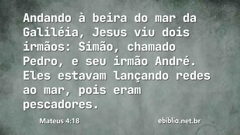 Mateus 4:18