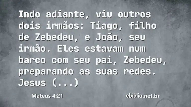 Mateus 4:21